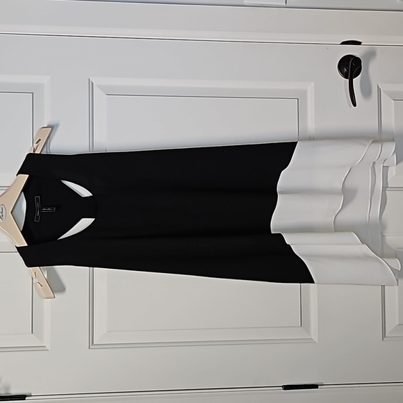 BCBGMAXAZRIA Kylie Black and White Dress - Picture 3 of 11